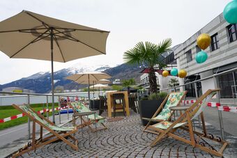 Offene Türen im Forum Landquart (Graubünden). Das Veranstaltungszentrum präsentierte sich einem breiten Publikum