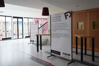 Offene Türen im Forum Landquart (Graubünden). Das Veranstaltungszentrum präsentierte sich einem breiten Publikum