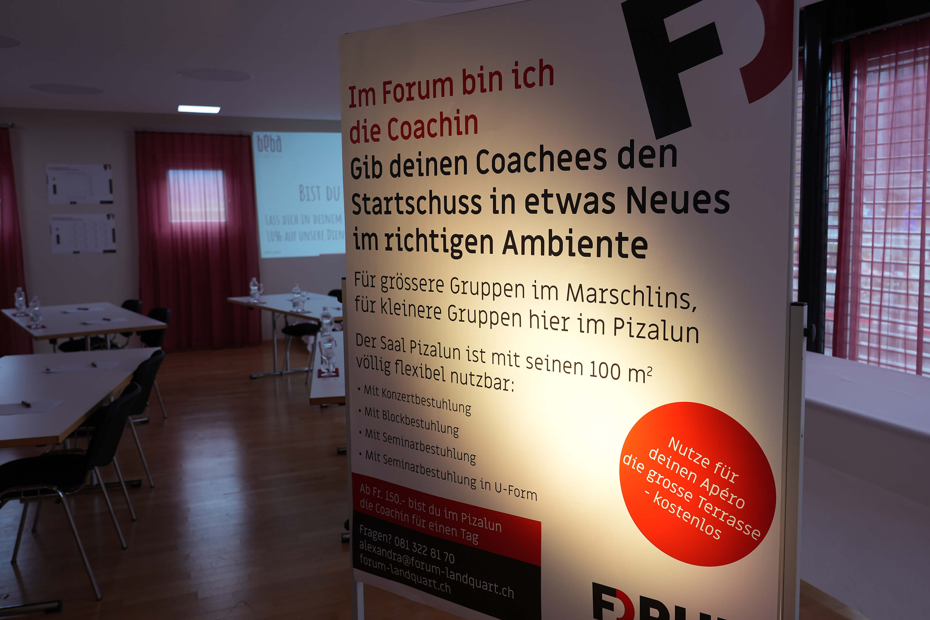 Offene Türen im Forum Landquart (Graubünden). Das Veranstaltungszentrum präsentierte sich einem breiten Publikum